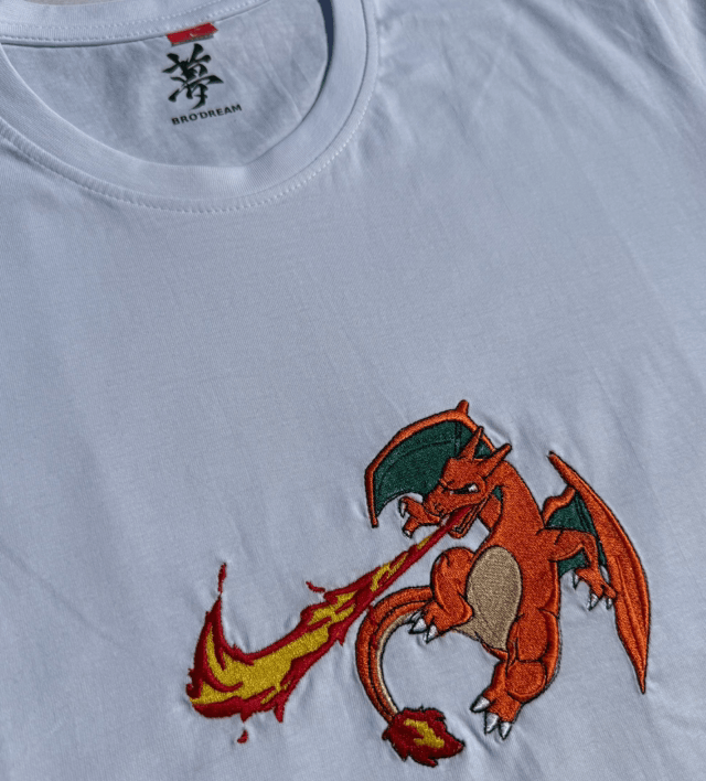 T shirt Dracaufeu Blanc 